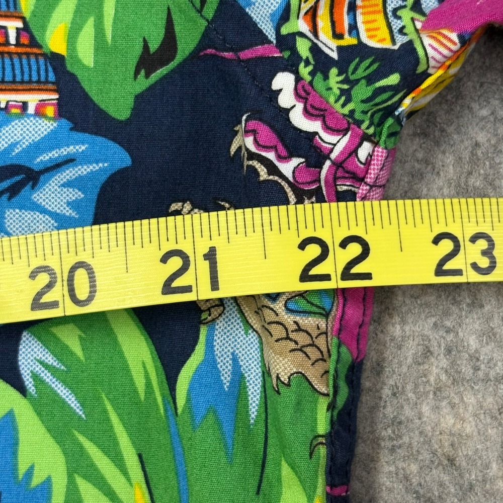 Broken Threads Hawaiian Shirt Mens XL Multicolor Dragon Short Sleeve Floral - Picture 7 of 8